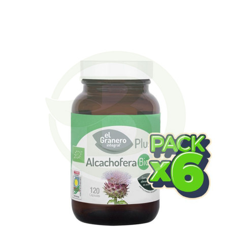 Pack 6x Alcachofera Bio 120 Cápsulas El Granero