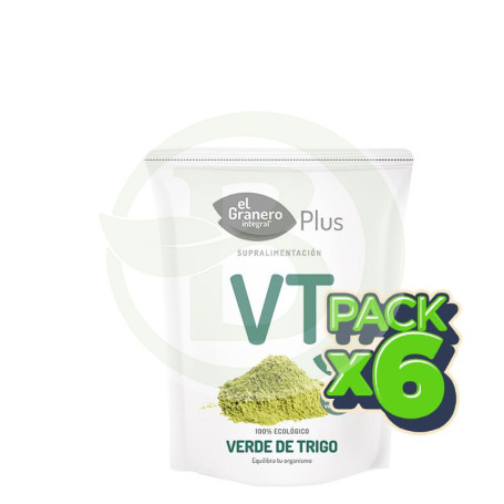 Pack 6x Verde de Trigo BIO 200Gr. El Granero
