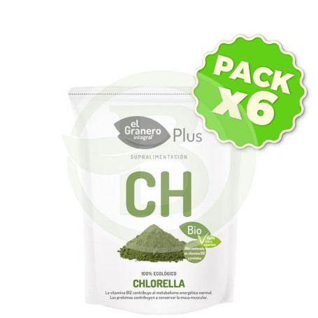 Pack 6x Chlorella Bio 200Gr. El Granero