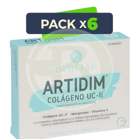 Pack 6x Artidim UC-II 490Mg. 30 Cápsulas Dimefar