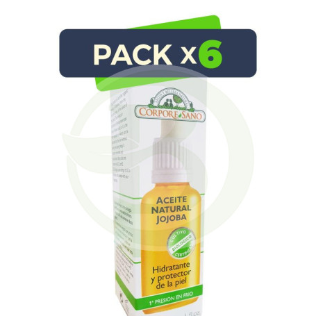 Pack 6x Aceite Natural De Jojoba 30Ml. Corpore Sano