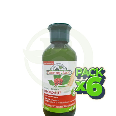 Pack 6x Champú Reforzante 300Ml. Corpore Sano