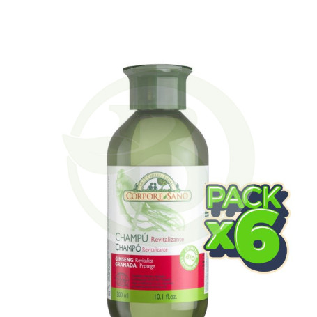 Pack 6x Champú Revitalizante 300Ml. Corpore Sano
