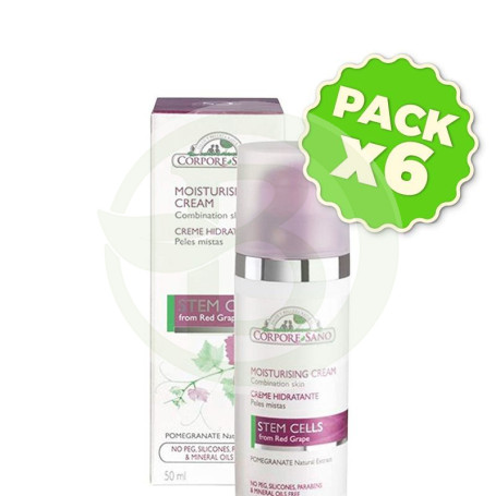 Pack 6x Crema Hidratante Pieles Mixtas CMV 50Ml. Corpore Sano