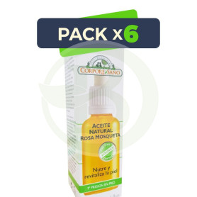 Pack 6x Aceite Natural De Rosa Mosqueta 30Ml. Corpore Sano