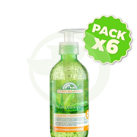 Pack 6x Gel Aloe Vera y Argán 300Ml. Corpore Sano