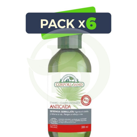 Pack 6x Champú Anticaida 300Ml Bio. Corpore Sano