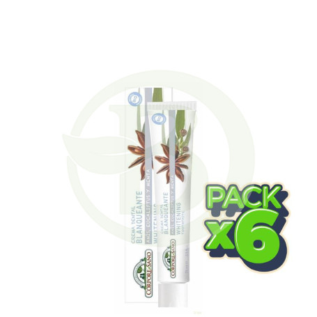Pack 6x Crema Dental Blanqueante 75Ml. Corpore Sano