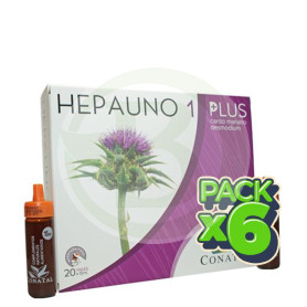 Pack 6x Hepauno 1 Plus 20 Viales 15Ml. Conatal