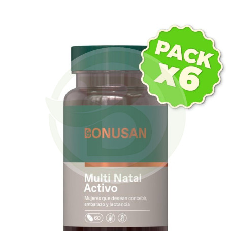Pack 6x Multi Natal Activo 60 Tabletas Bonusan