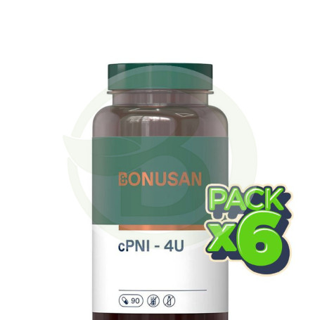 Pack 6x Cpni - 4U 90 Cápsulas Bonusan
