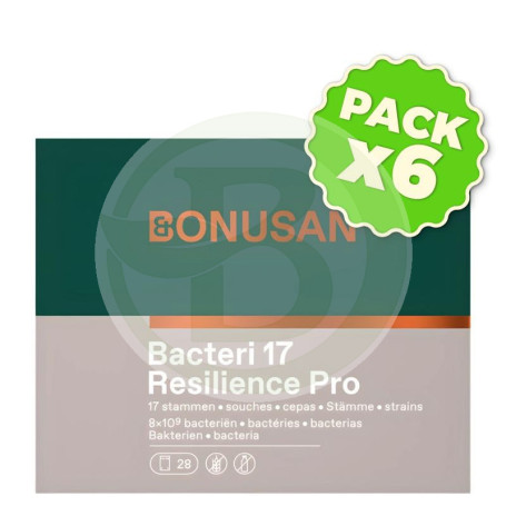 Pack 6x Bacteri 17 Expert Resilience 28 Sobres Bonusan