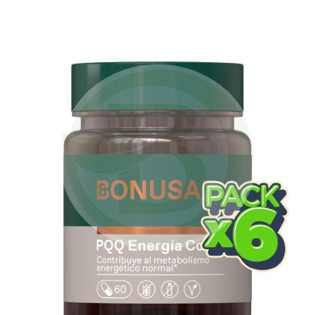Pack 6x Pqq Energía 60 Capsulas Bonusan