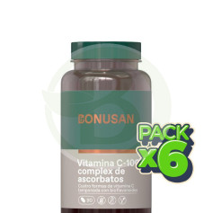 Pack 6x Vitamina C1000 Complejo Ascrobato 90Comprimidos Bonusan