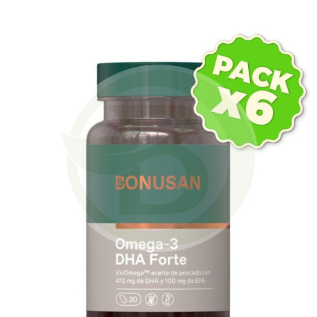 Pack 6x Omega 3 Dha Forte 30 Perlas Bonusan