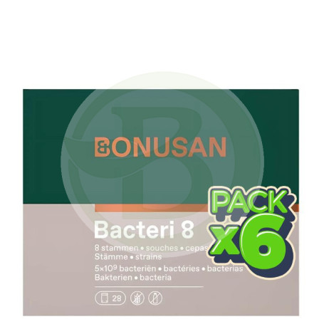 Pack 6x Bacteri 8 28 Sobres Bonusan