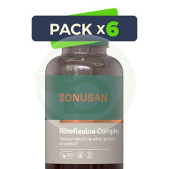 Pack 6x Riboflavina Plus 120 Cápsulas Bonusan