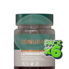 Pack 6x Lactoferrina Cln 300 30 Cápsulas Gastrorresistentes Bonusan