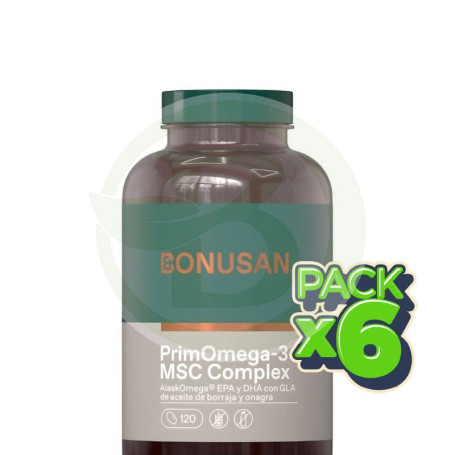 Pack 6x Primomega-3 Msc Complex 120 Perlas Bonusan