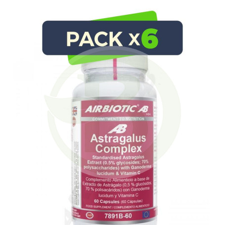 Pack 6x Astrágalus Complex 60 Cápsulas Airbiotic