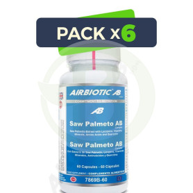 Pack 6x Saw Palmetto Complex 60 Cápsulas Airbiotic