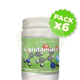 Pack 6x L-Glutamina Ab 300 Gr Airbiotc