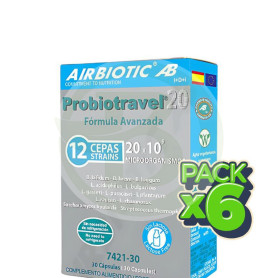 Pack 6x Probiotravel 20 30 Cápsulas Airbiotic