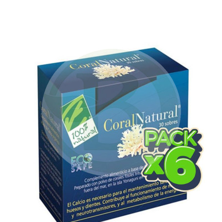 Pack 6x Coral Natural 30 Sobres 100% Natural