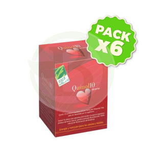 Pack 6x Quinol 60 Perlas 100Mg. 100% Natural