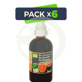 Pack 6x Bio Extracto De Pomelo 100Ml. Cienporcien Natural