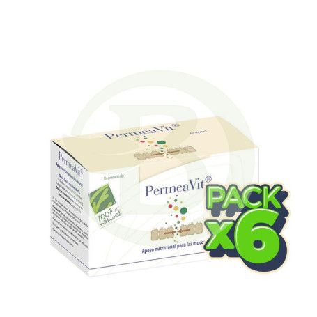 Pack 6x Permeavit 30 sobres Cienporcien Natural
