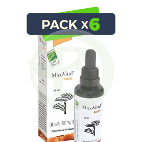 Pack 6x Micovital Reishi 50 Ml 100% Natural