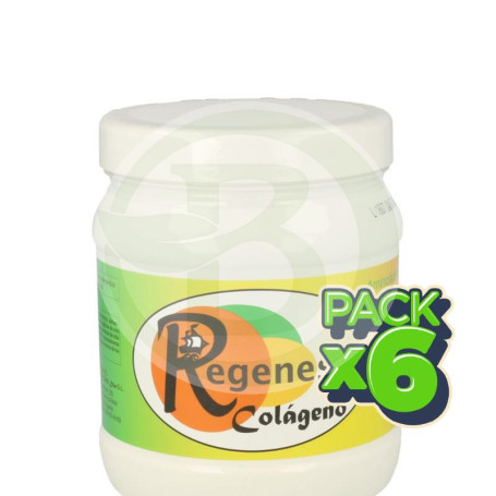 Pack 6x Regenesan Colágeno 500Gr. (Sabor Naranja)