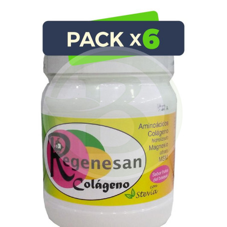 Pack 6x REGENESAN COLAGENO 500Gr. FRUTOS DEL BOSQUE CITRICDIET
