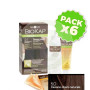 Pack 6x Tinte Nutricolor Delicato 5.0 Castaño Claro Natural 140Ml. Biokap