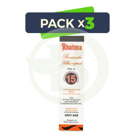 Pack 3x Bronceador Ultrarápido F-15 200Ml Rhatma