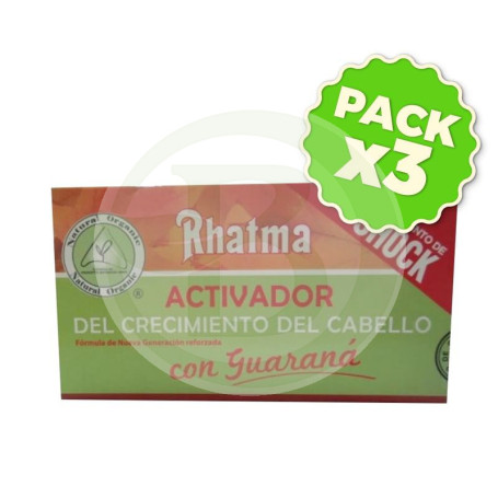 Pack 3x Activador Crecimiento Cabello 4X25Ml. Rhatma