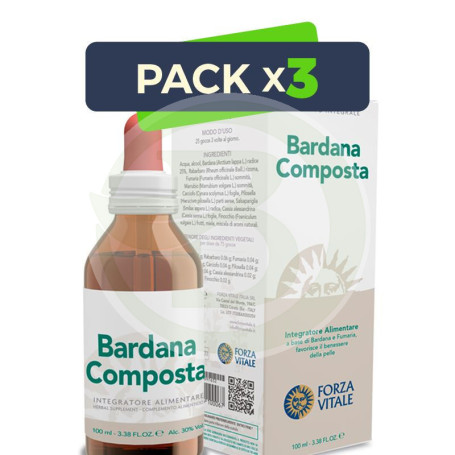 Pack 3x Bardana Composta 100Ml. (Bardana Compuesta) Forza Vitale