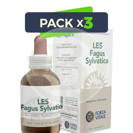 Pack 3x Les Fagus Sylvatica (Haya) 50Ml. Forza Vitale