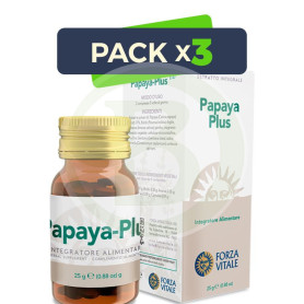 Pack 3x Papaya Plus 25Gr. Forza Vitale
