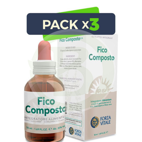 Pack 3x Fico Composto 50Ml. Forza Vitale