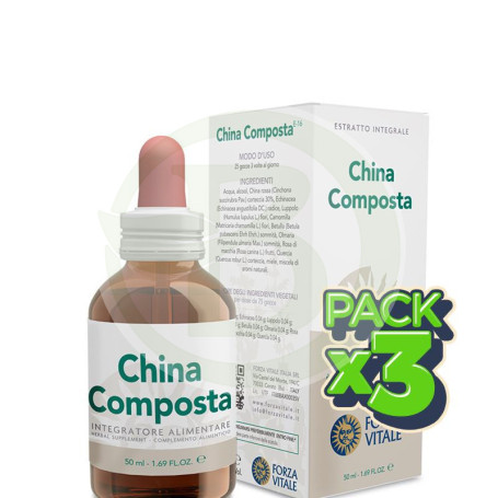 Pack 3x China Composta 50Ml. Forza Vitale