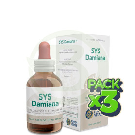 Pack 3x SYS Damiana 50Ml. Forza Vitale