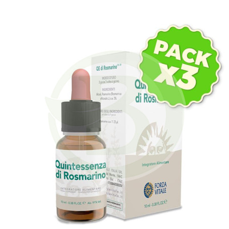 Pack 3x Quintaesenica de Rosmarino 10Ml. Forza Vitale
