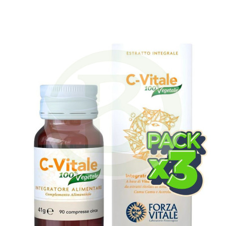 Pack 3x C-Vitale 90 Comprimidos Forza Vitale