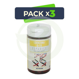 Pack 3x Coenzima Q10 50 Perlas Espadiet