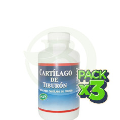 Pack 3x Cartílago de Tiburón Plus Montstar