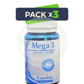 Pack 3x Mega 3 60 Perlas Espadiet