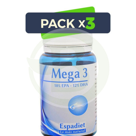 Pack 3x Mega 3 60 Perlas Espadiet