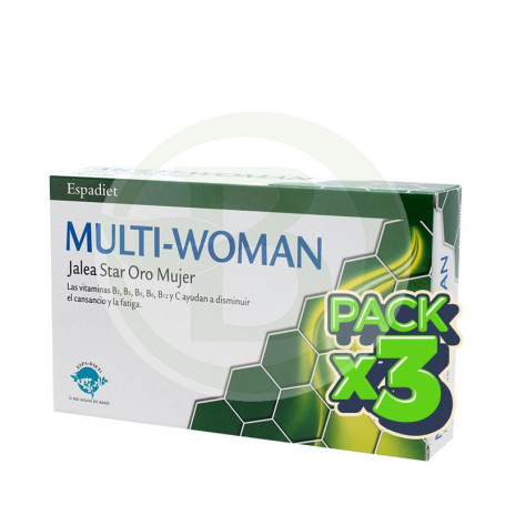 Pack 3x Jalea Multi Woman 20 Viales Espadiet